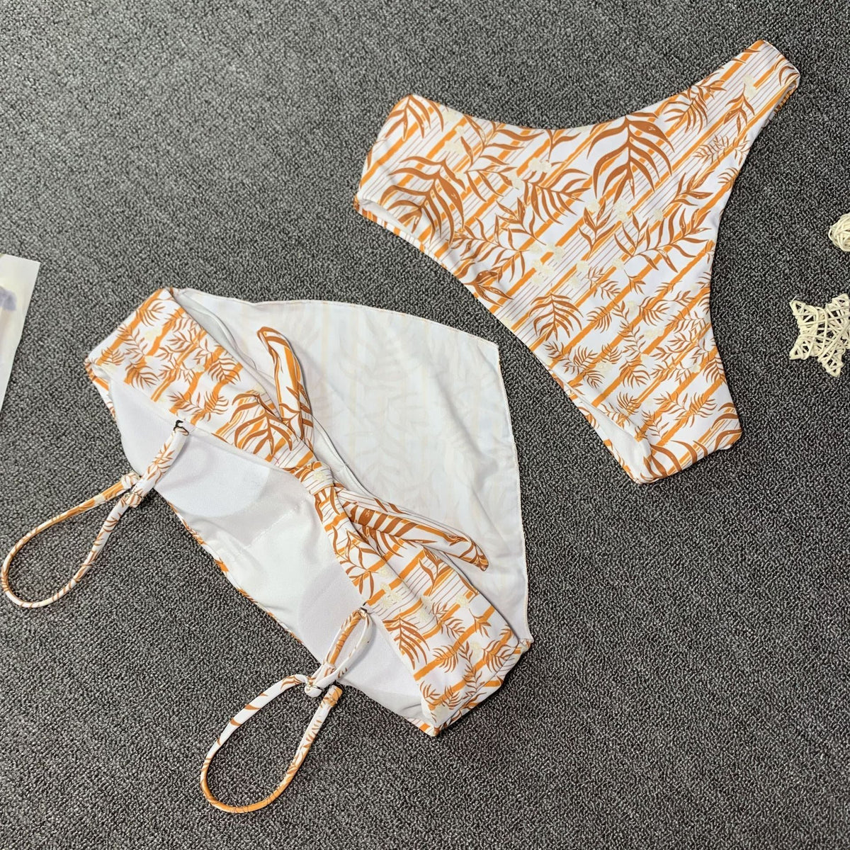 New Printed Bikini Sexy Lady Multicolor Split Swimwear