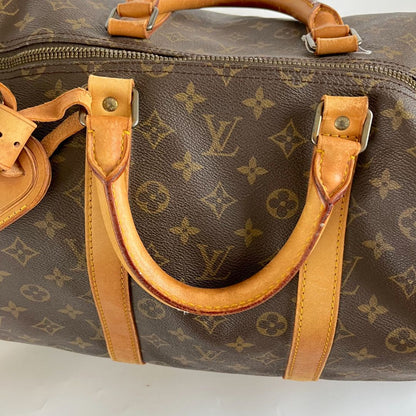 Louis Vuitton brown monogram canvas Keepall 55 Duffel vintage bag