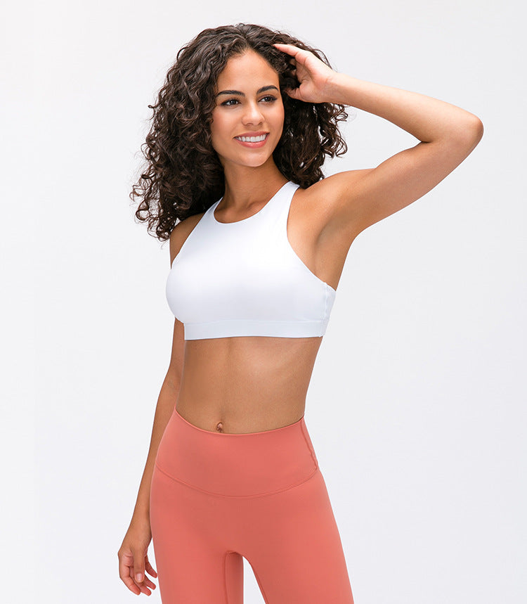 In Spring The New Sports Bra Women'S Cross-Beautiful Back Gathers And Runs Yoga Fitness Bra