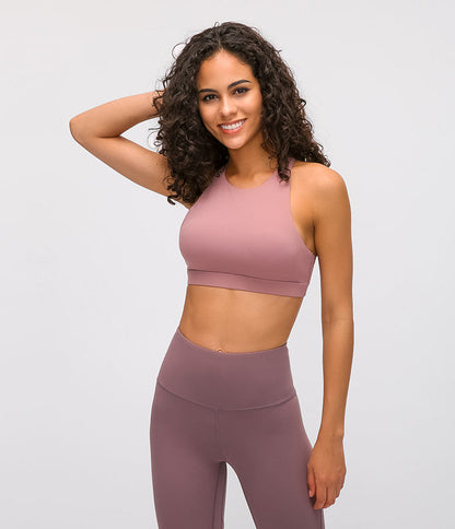 In Spring The New Sports Bra Women'S Cross-Beautiful Back Gathers And Runs Yoga Fitness Bra