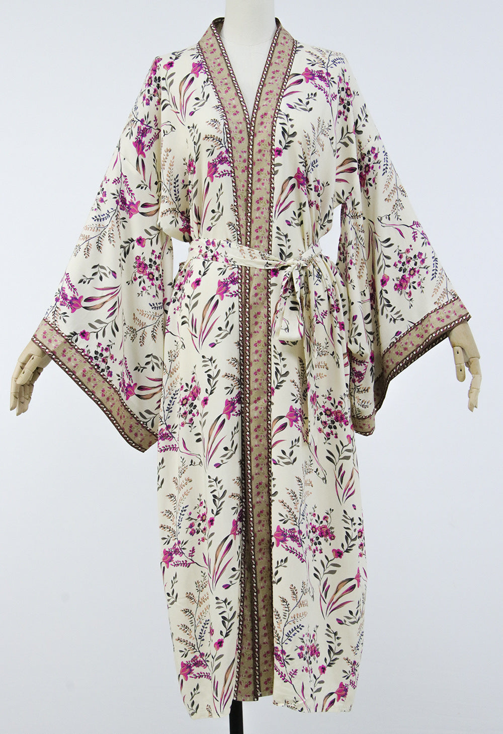 Bohemian Beach Vacation Print Sunscreen Cardigan With Shawl