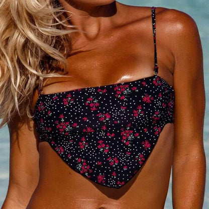 New Printed Bikini Sexy Lady Multicolor Split Swimwear