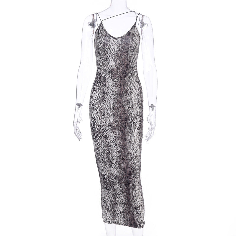 Trendy Floral Print Sleeveless Midi Dress With V-Neck