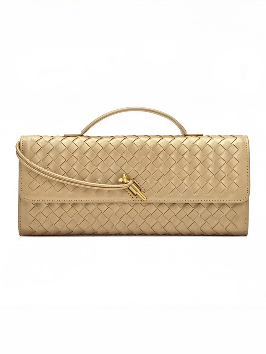 Penelope Woven Baguette Handbag