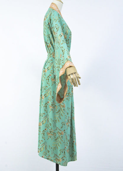 Bohemian Beach Vacation Print Sunscreen Cardigan With Shawl