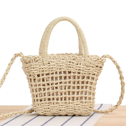 Crochet Market Bag Cherry Woven Bag