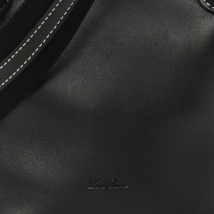 Smooth Calfskin Micro Bale Bag Black