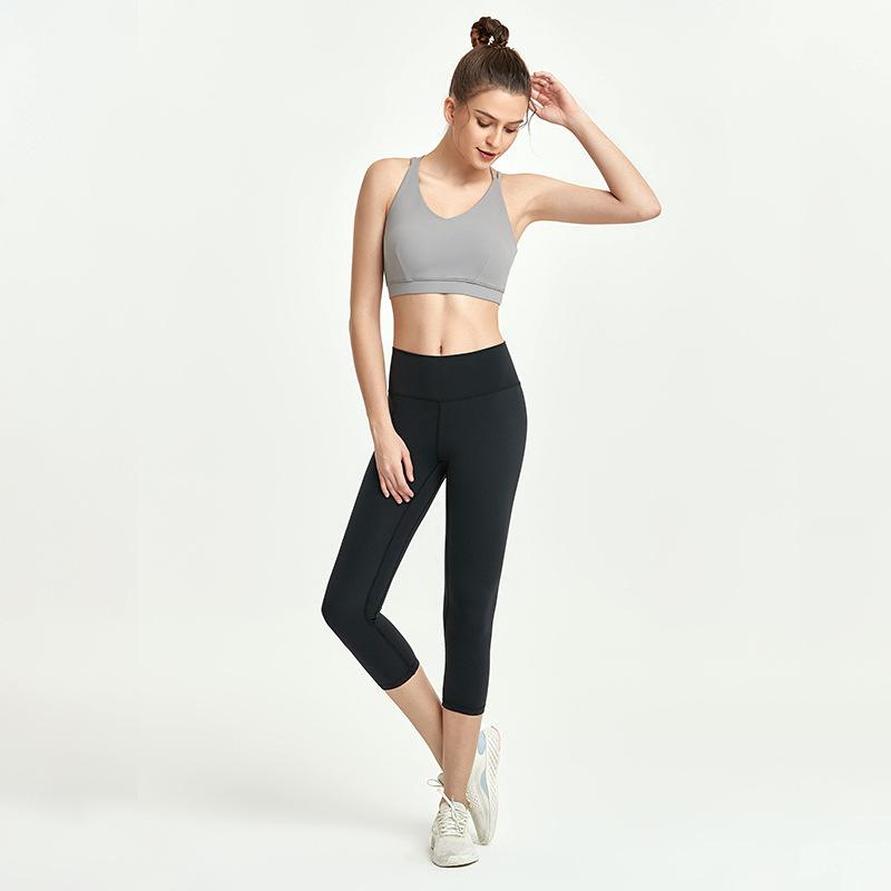 Yoga Clothes Women Sexy Back Fitness Exercise Yoga Vest Shockproof Gathered Running Bra