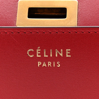 Box Calfskin Medium Classic Box Flap Bag Red
