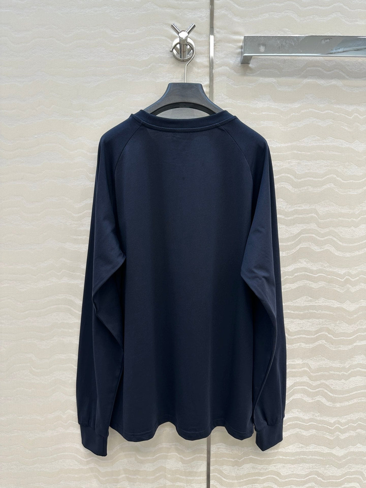 CE Rotating Arch Long-Sleeved T-shirt Blue Cotton