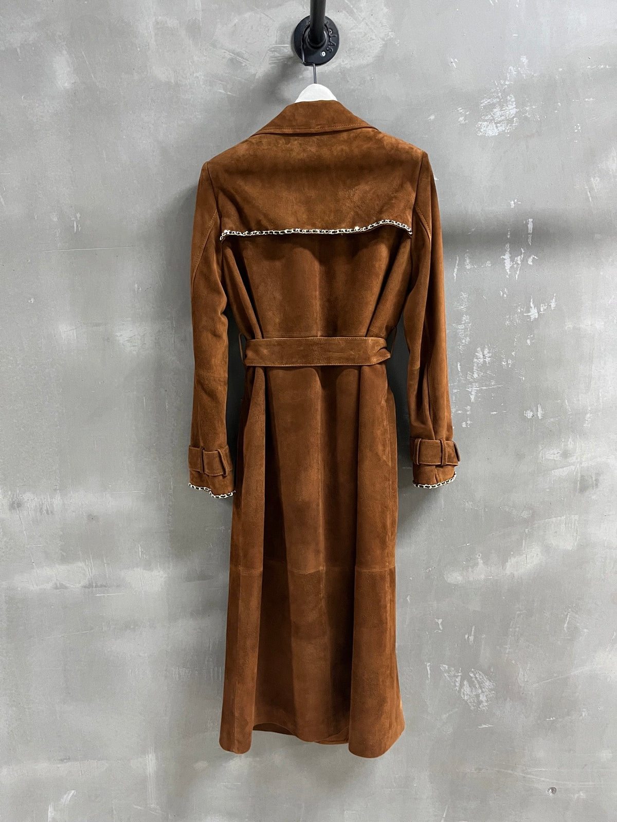 CC 25 Chain Trench Coat Blend Tan Cashmere
