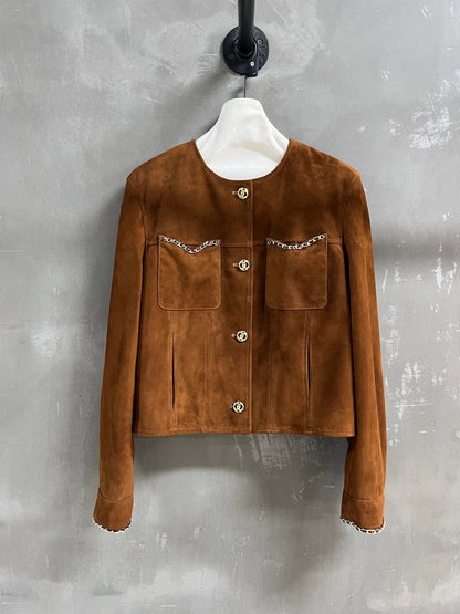 CC 25 Chain Jacket Blend Tan Cashmere