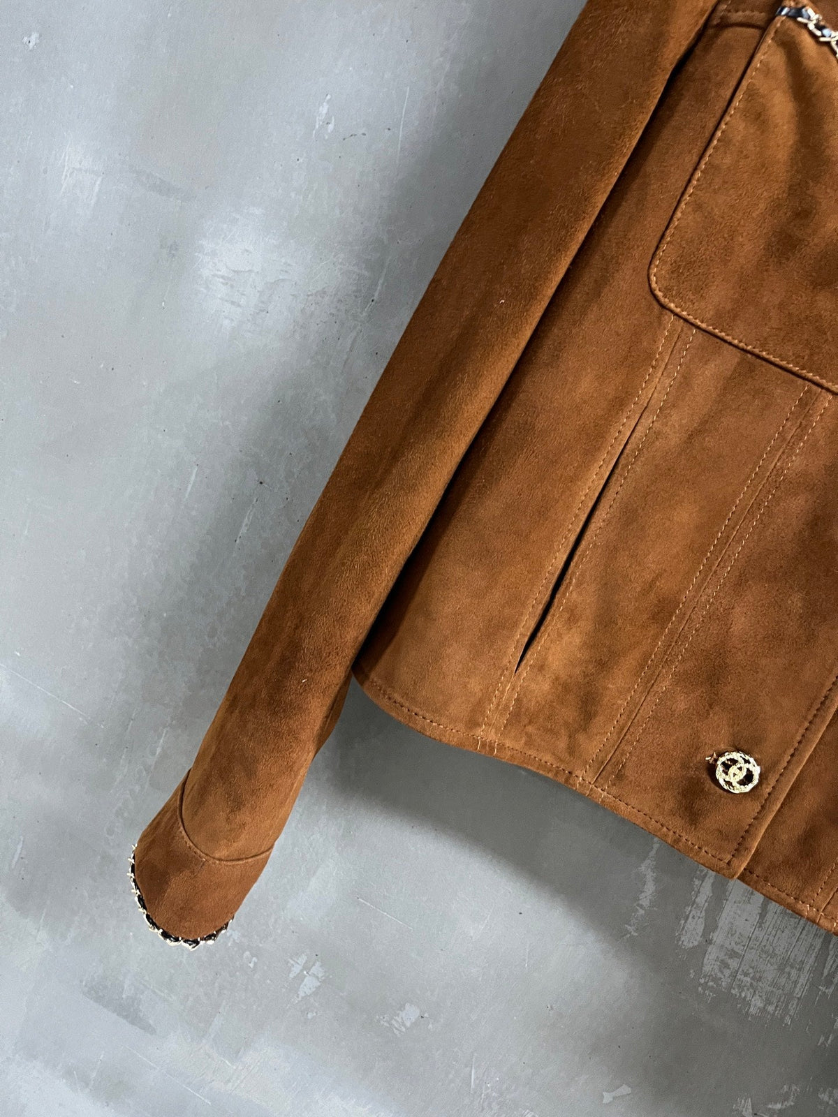 CC 25 Chain Jacket Blend Tan Cashmere