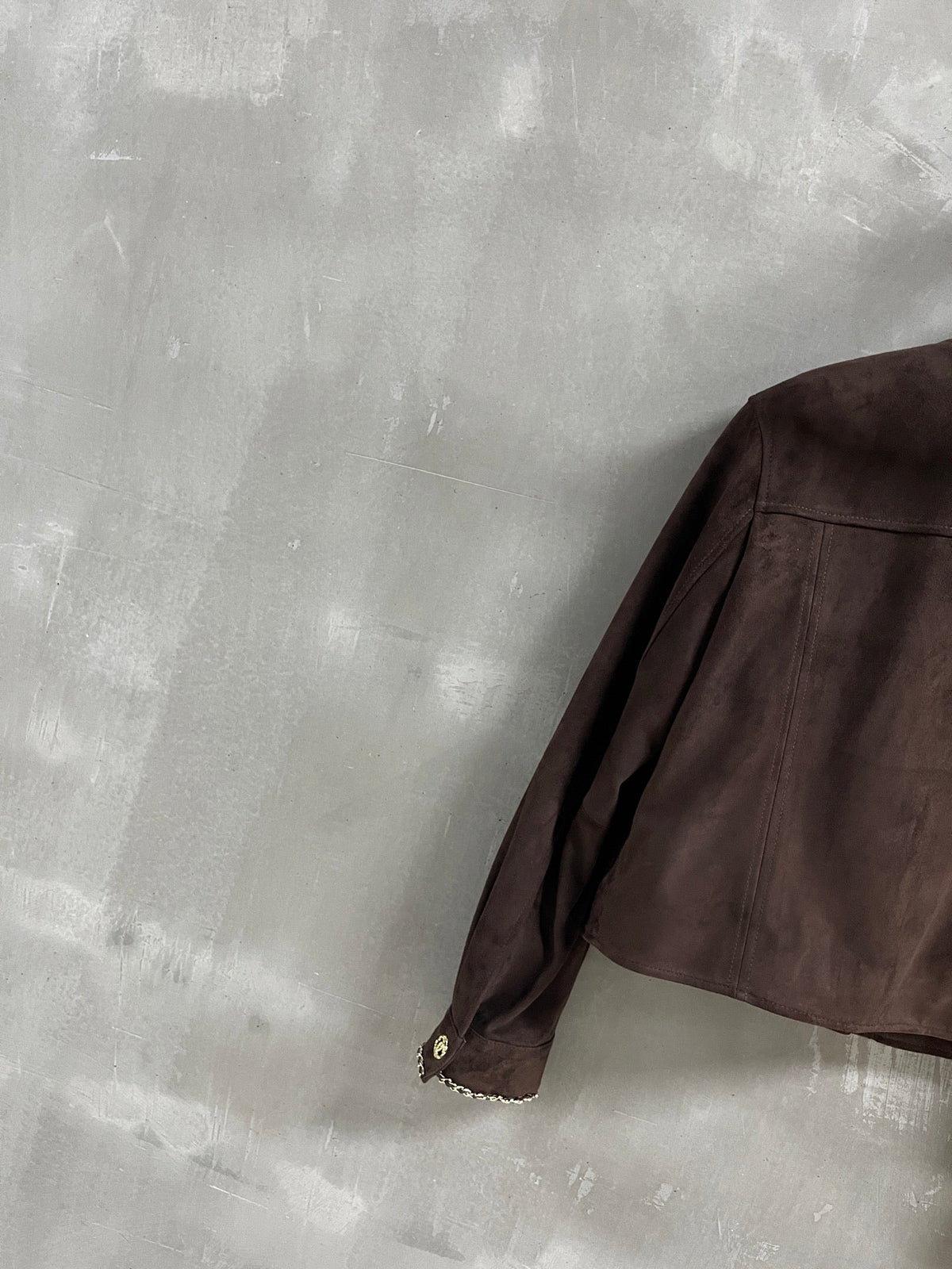 CC 25 Chain Jacket Blend Chocolate Brown Cashmere