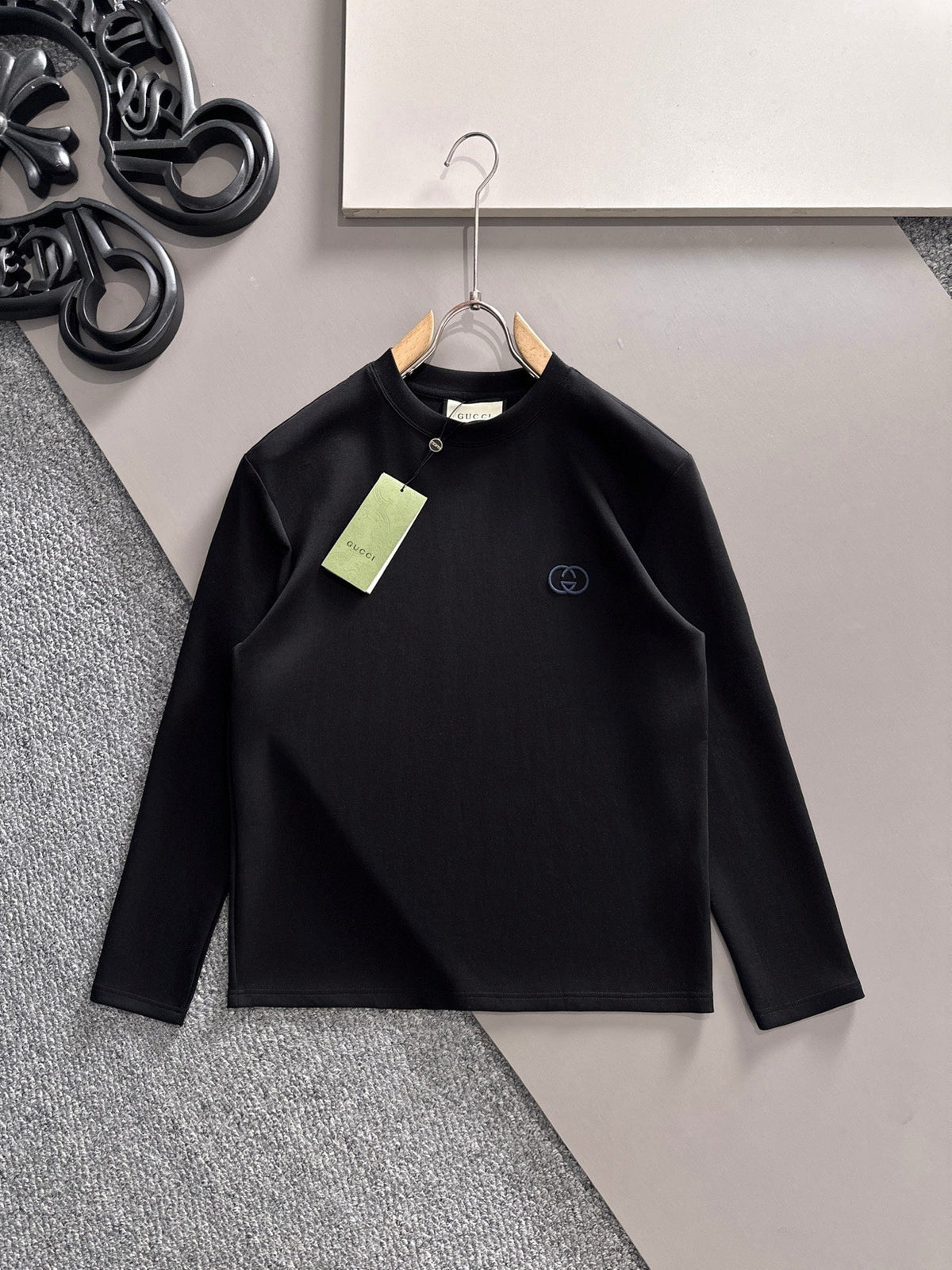 Gucci 25 Long-Sleeved T-shirt Black Cotton 108753