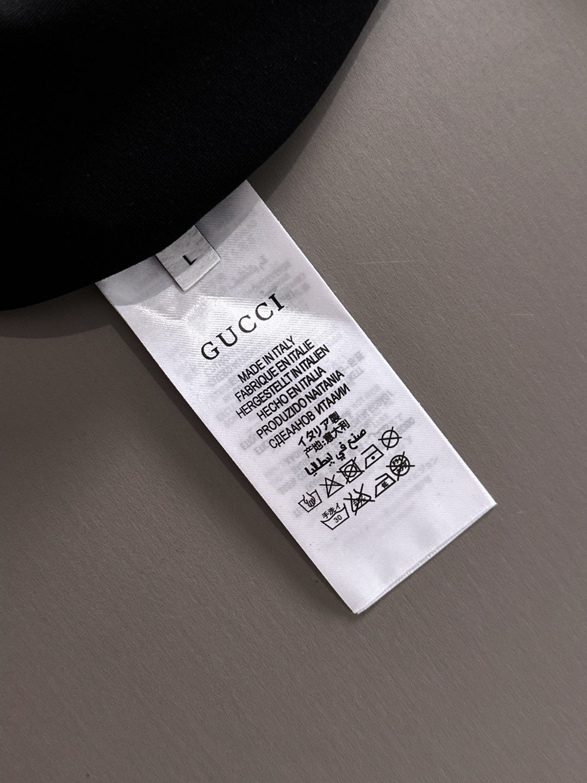 Gucci 25 Long-Sleeved T-shirt Black Cotton 108753