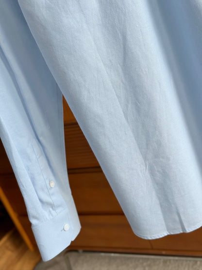 Gucci 25Ss Business Shirt 100s Double-Ply Premium Oxford Fabric Light Blue 108566