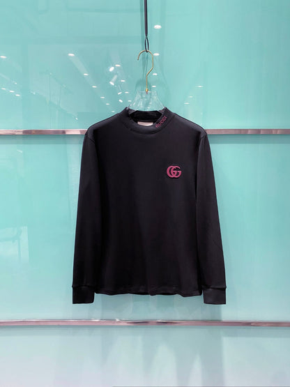 Gucci 25 Velvet Micro-Plush Half-Turtleneck Bottoming Shirt 106330
