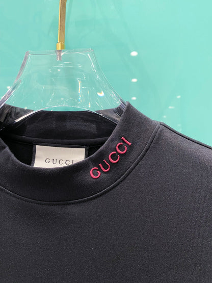 Gucci 25 Velvet Micro-Plush Half-Turtleneck Bottoming Shirt 106330