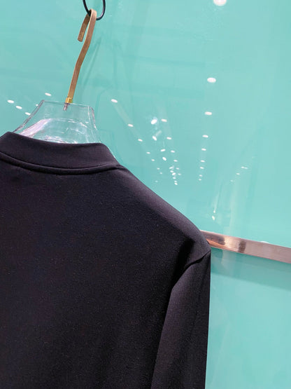 Gucci 25 Velvet Micro-Plush Half-Turtleneck Bottoming Shirt 106327
