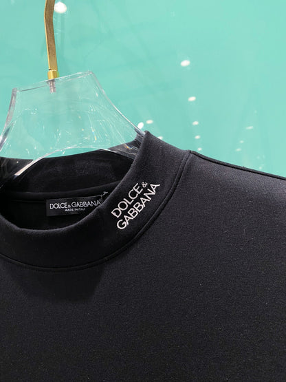 Gucci 25 Velvet Micro-Plush Half-Turtleneck Bottoming Shirt 106327