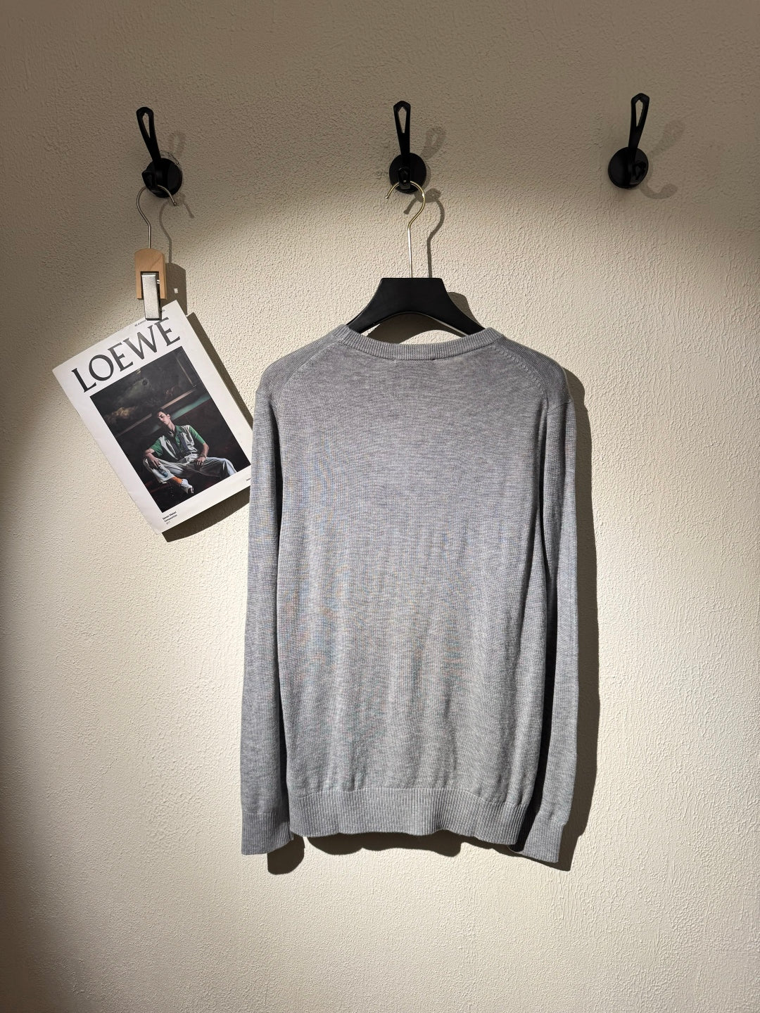 Gucci 25 Lightweight Sweater Gray Wool 106307
