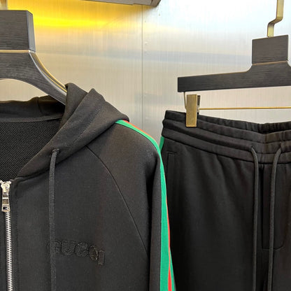 Gucci 25 Hooded Zip-up Jacket and Cuffed Trousers Suit 104020