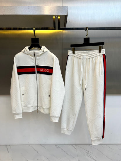 Gucci 25 Sport Hooded Zip-up Jacket and Trousers Suit 103968