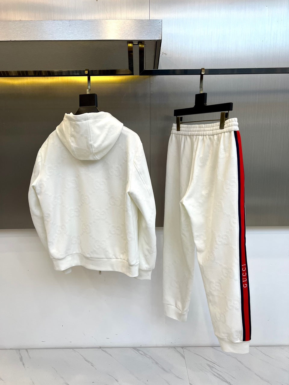 Gucci 25 Sport Hooded Zip-up Jacket and Trousers Suit 103968