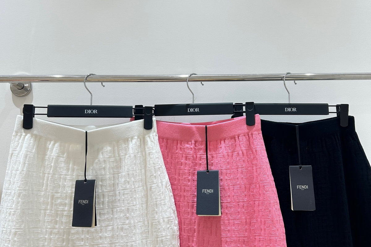 Fendi Letter Jacquard Viscose Skirt