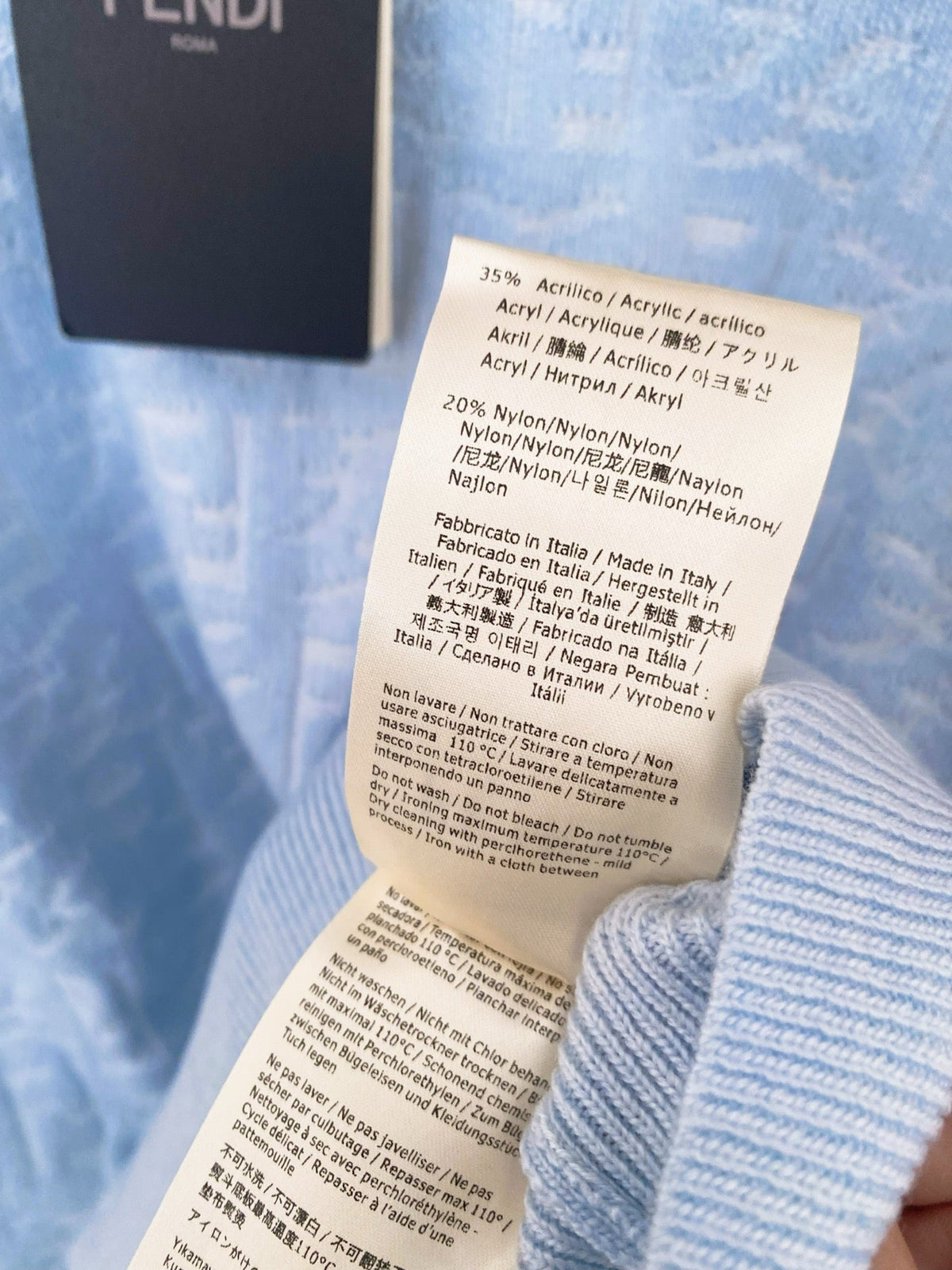 Fendi 25SS Monogram Long Sleeves Sweater