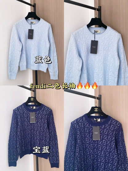 Fendi 25SS Monogram Long Sleeves Sweater