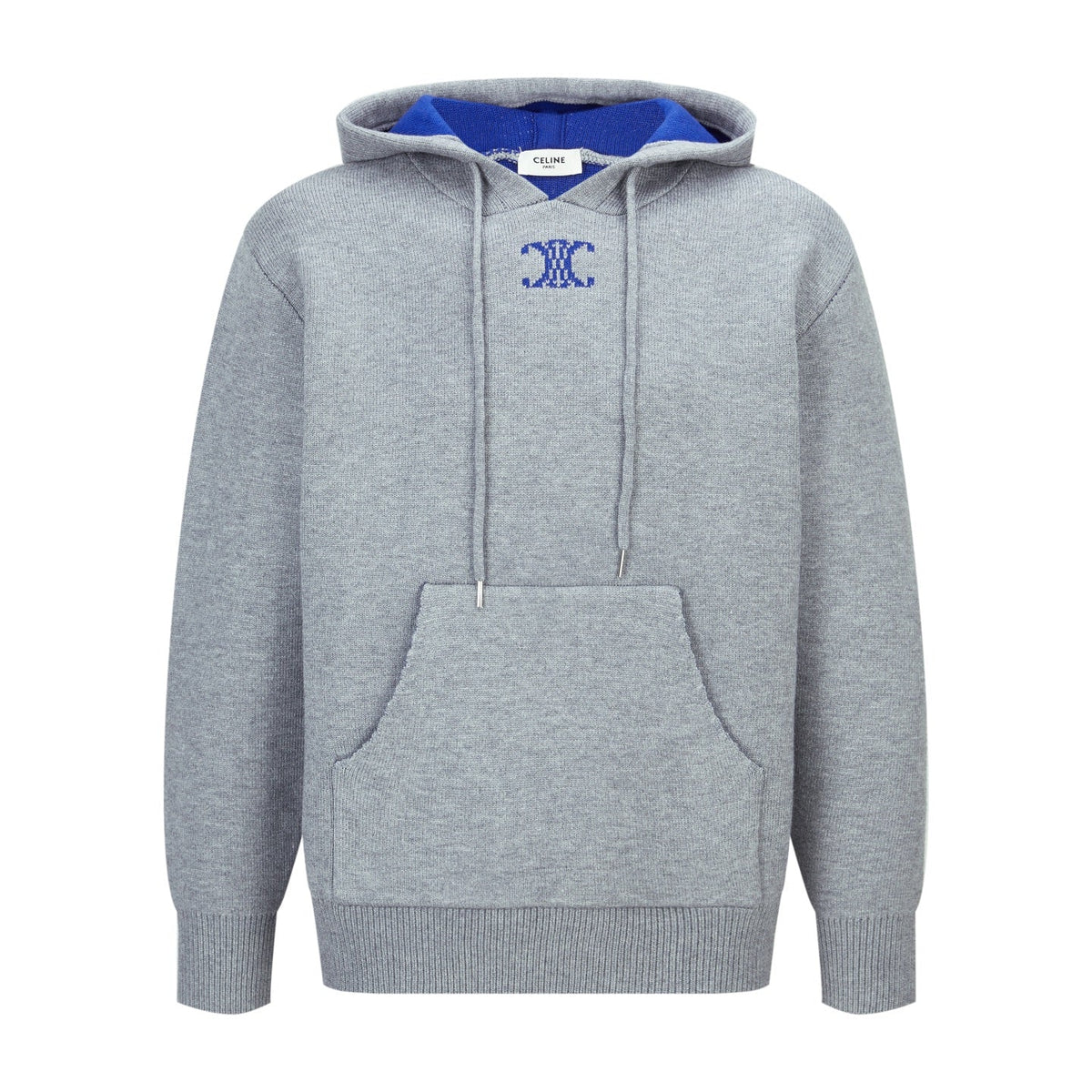LOEWE Arc de Triomphe Jacquard Logo Knit Hoodie 331216