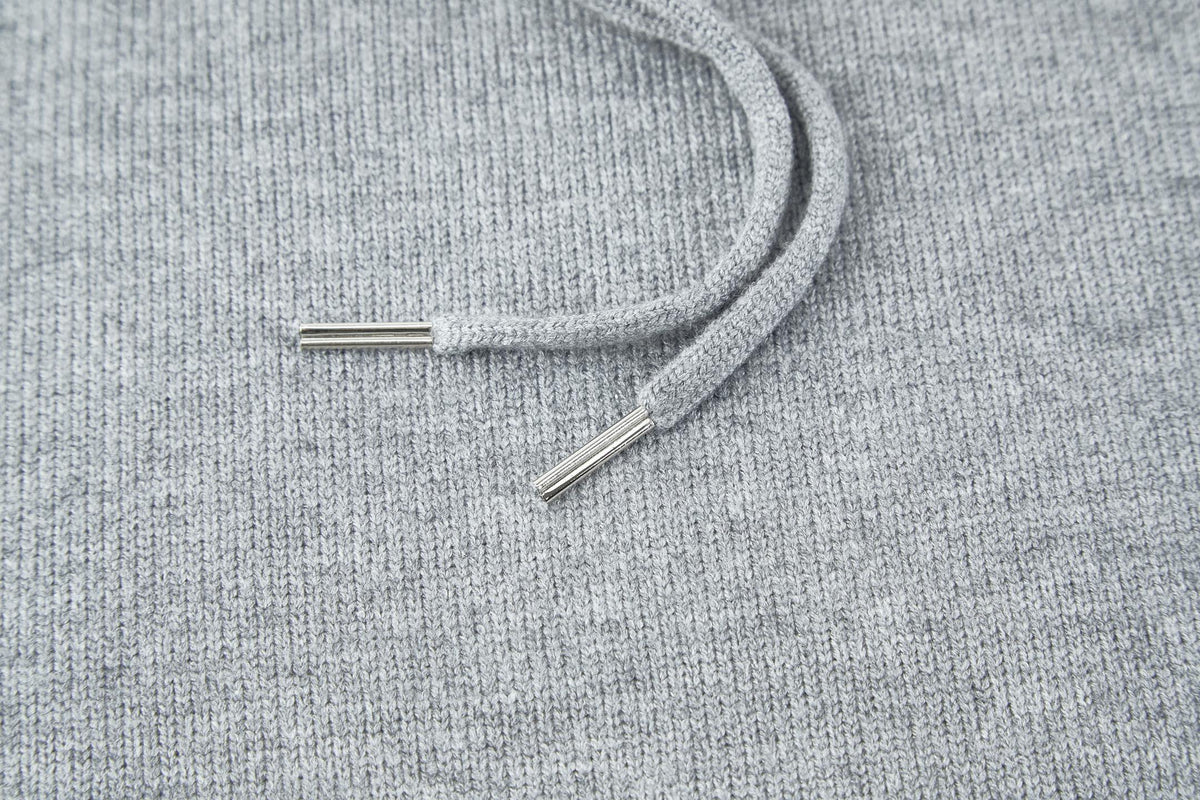 LOEWE Arc de Triomphe Jacquard Logo Knit Hoodie 331216