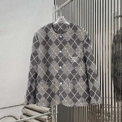 LV 26 Wool Tweed Knit Coat
