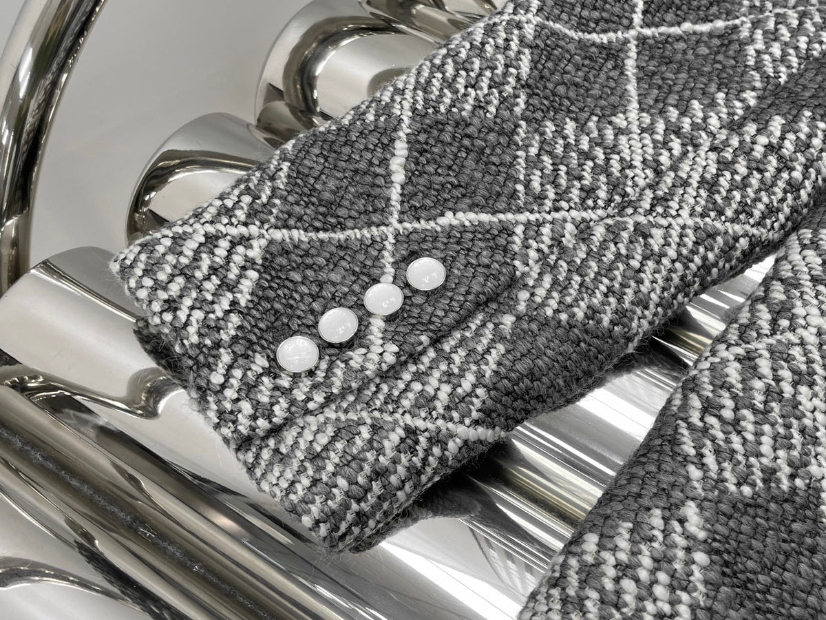 LV 26 Wool Tweed Knit Coat