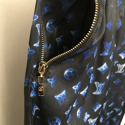 LV Monogram Logo Trousers with Zip Pockets