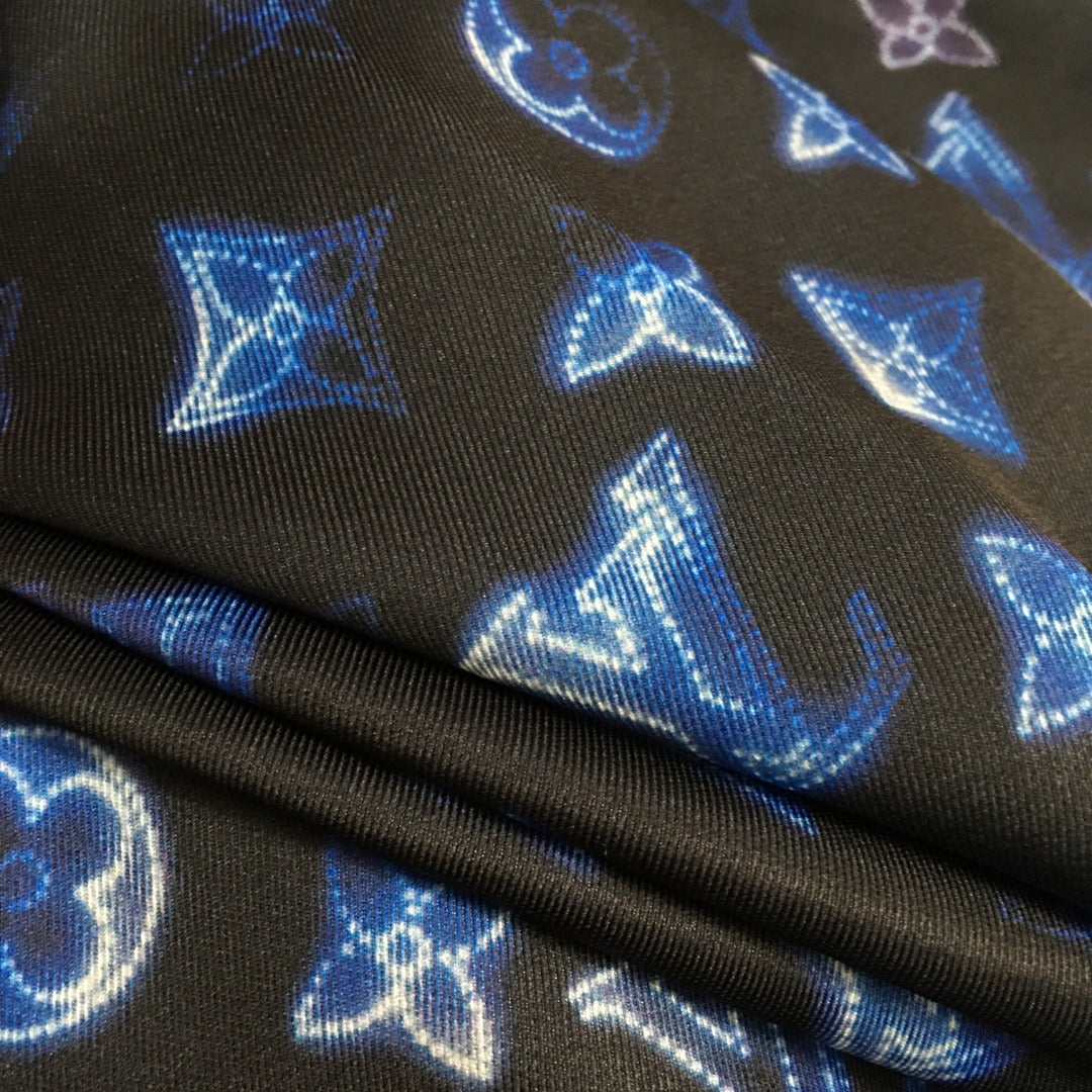 LV Monogram Logo Trousers with Zip Pockets