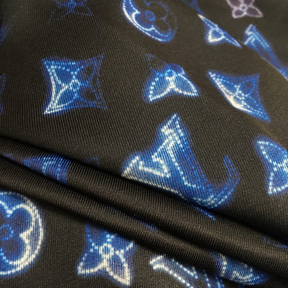 LV Monogram Logo Trousers with Zip Pockets