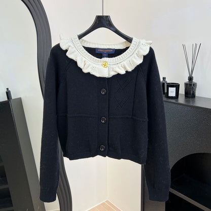 LV Color-blocked Knit Cardigan 799835