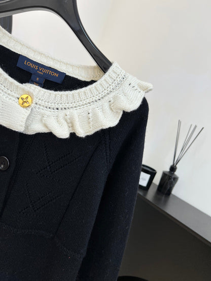 LV Color-blocked Knit Cardigan 799835
