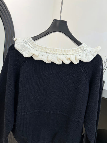 LV Color-blocked Knit Cardigan 799835