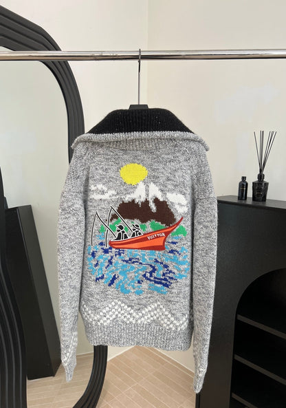 LV x Nigo Collaboration Knit Cardigan 799787