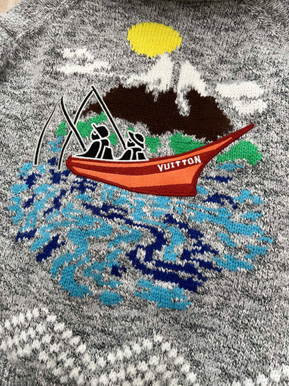 LV x Nigo Collaboration Knit Cardigan 799787