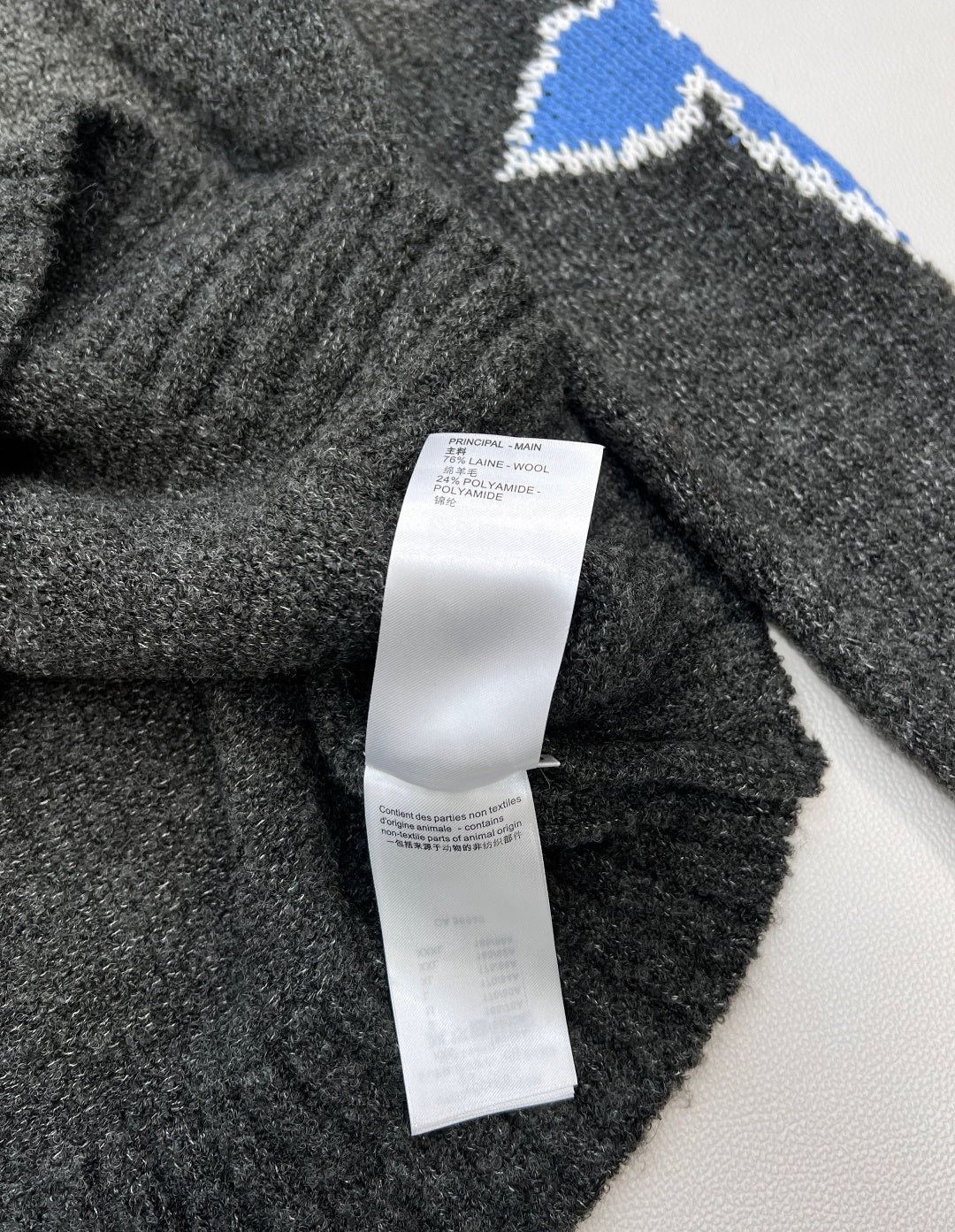 LV Jacquard Four-Leaf Clover Wool Knit Sweater 799502