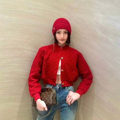 LV 26 Logo Pattern Gold Buckle Coat 799243