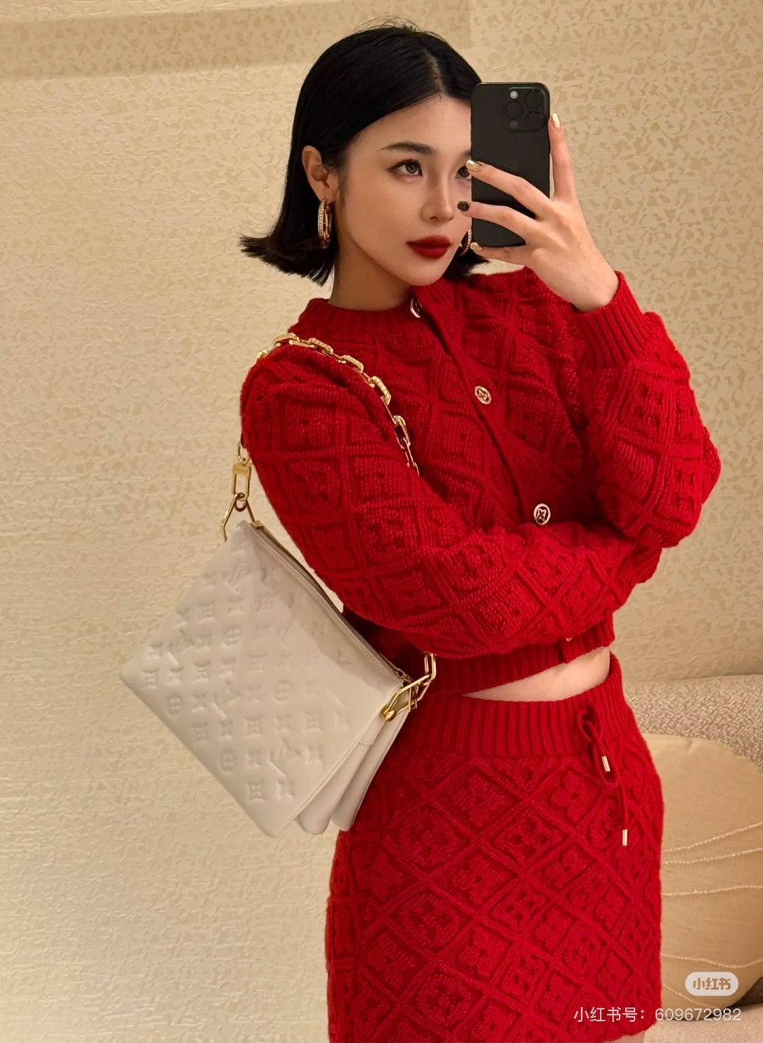 LV 26 Logo Pattern Gold Buckle Coat 799243