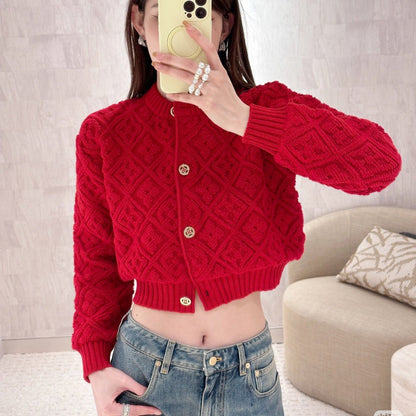 LV 26 Logo Pattern Gold Buckle Coat 799243