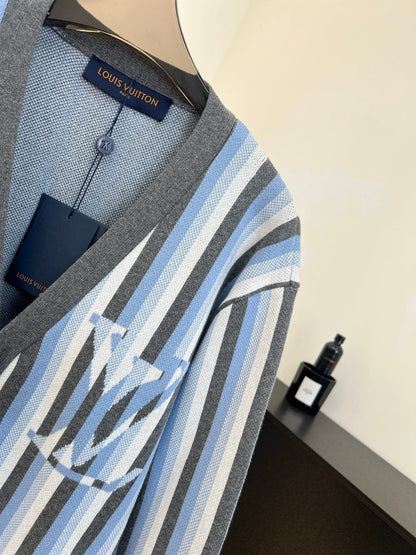 LV Striped Knit Cardigan 799113