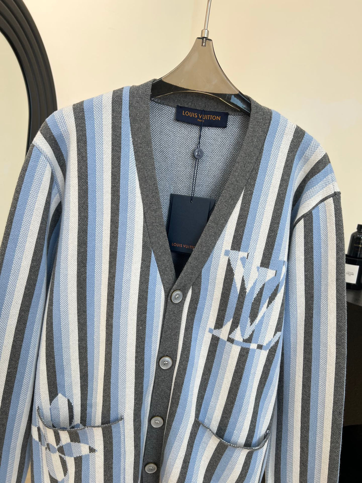 LV Striped Knit Cardigan 799113